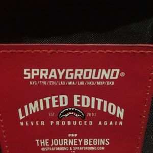 LIMITED EDITION ALL RED SPRAYGROUNDS FANNY PACK